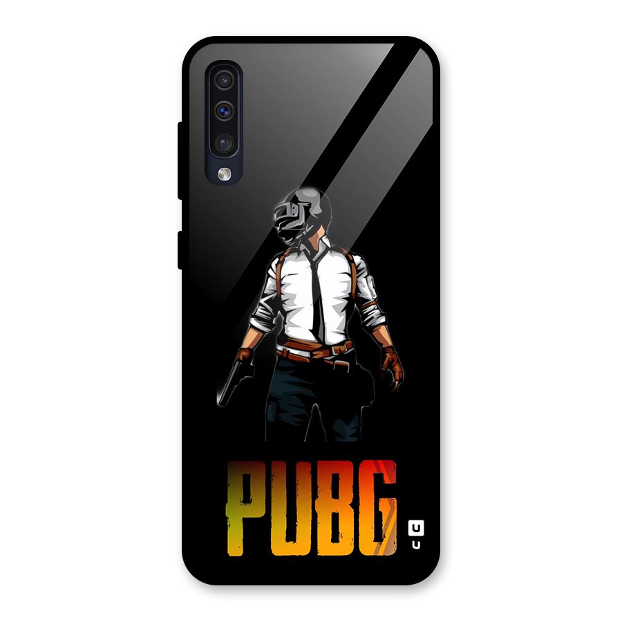 PUBG Game Art Glass Back Case for Galaxy A50