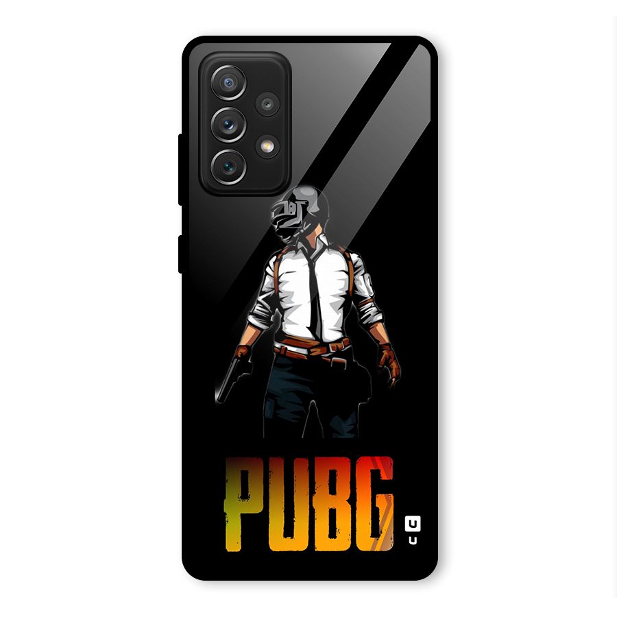 PUBG Game Art Glass Back Case for Galaxy A72