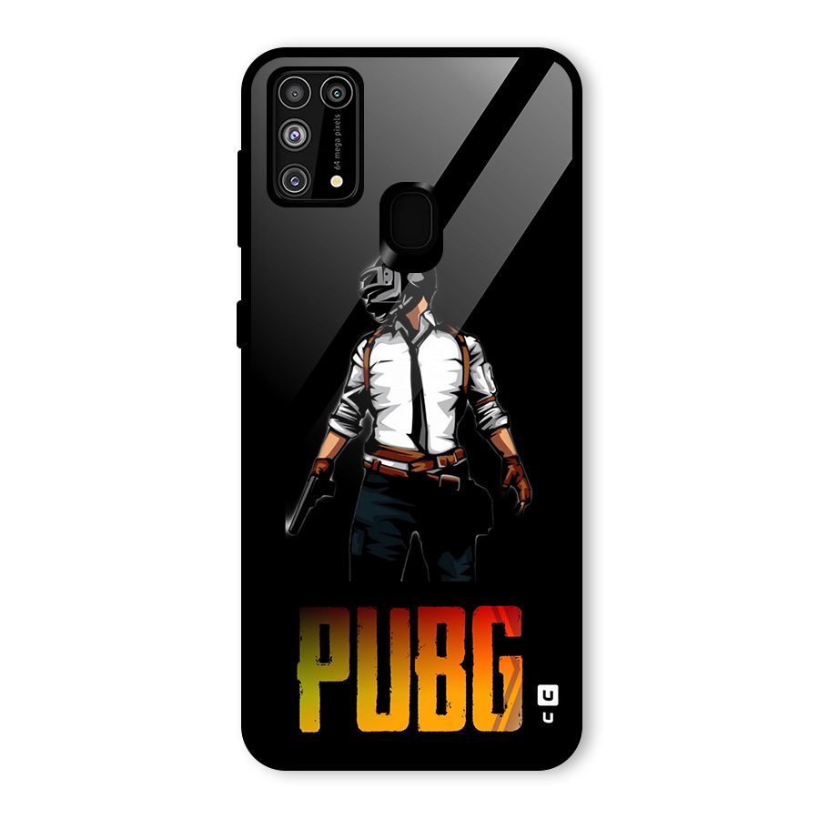 PUBG Game Art Glass Back Case for Galaxy F41