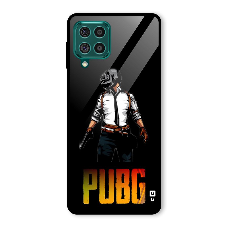 PUBG Game Art Glass Back Case for Galaxy F62