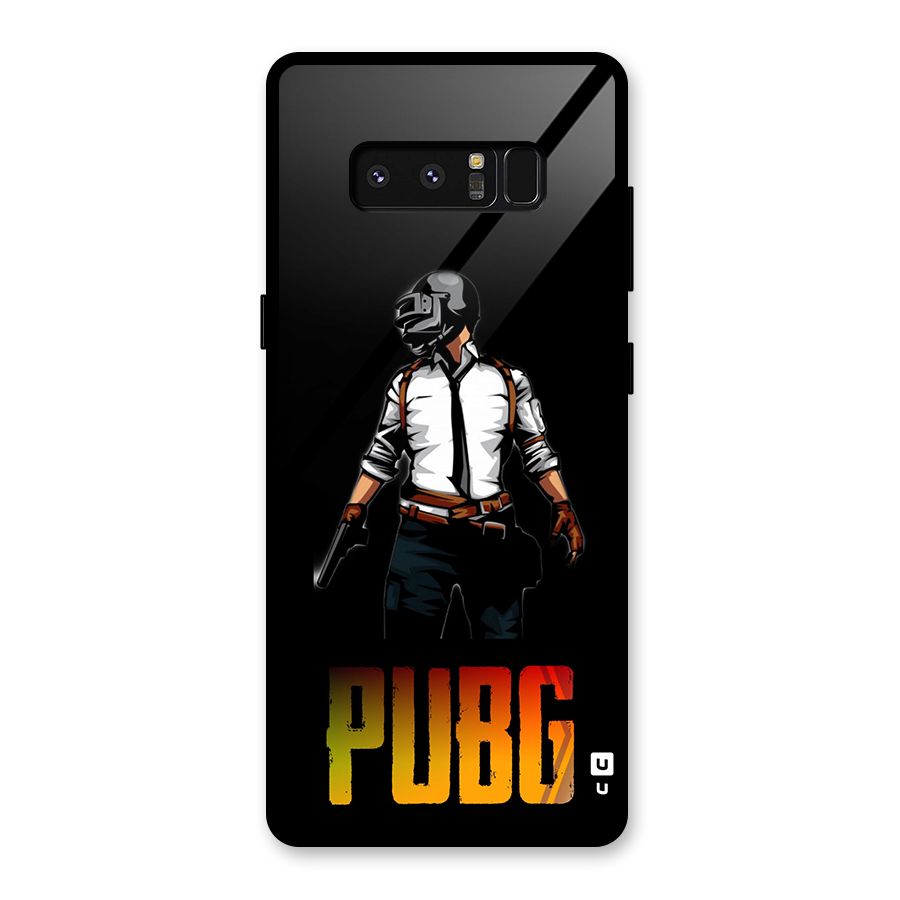 PUBG Game Art Glass Back Case for Galaxy Note 8