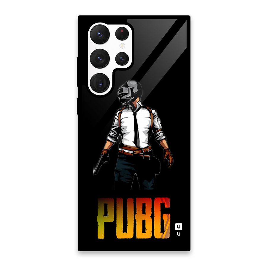 PUBG Game Art Glass Back Case for Galaxy S22 Ultra 5G