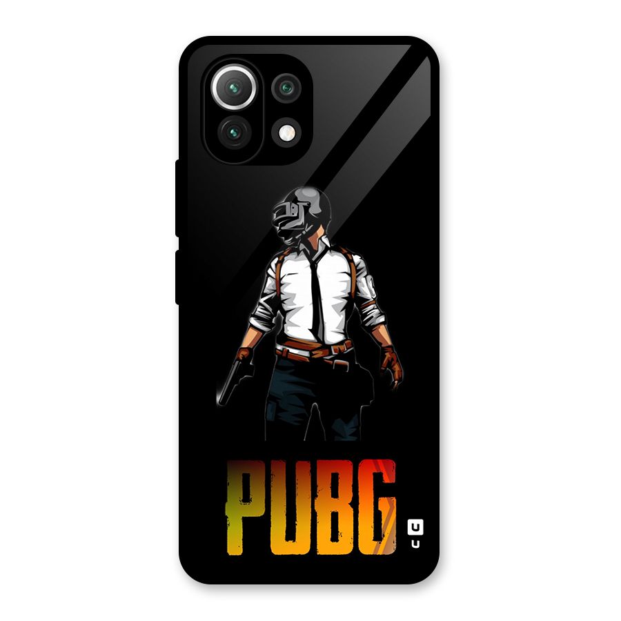 PUBG Game Art Glass Back Case for Mi 11 Lite