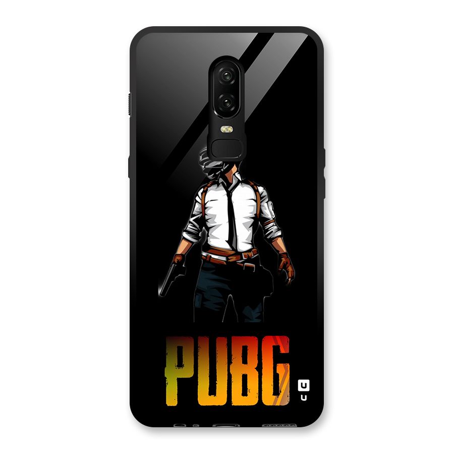 PUBG Game Art Glass Back Case for OnePlus 6