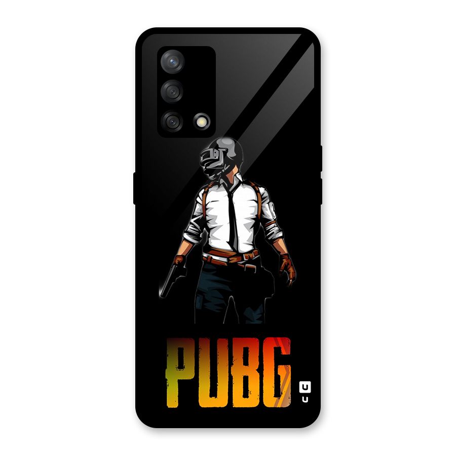 PUBG Game Art Glass Back Case for Oppo F19