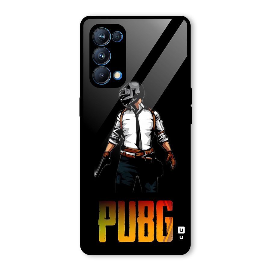 PUBG Game Art Glass Back Case for Oppo Reno5 Pro 5G