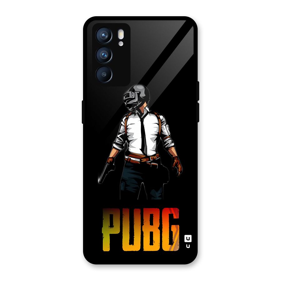PUBG Game Art Glass Back Case for Oppo Reno6 5G
