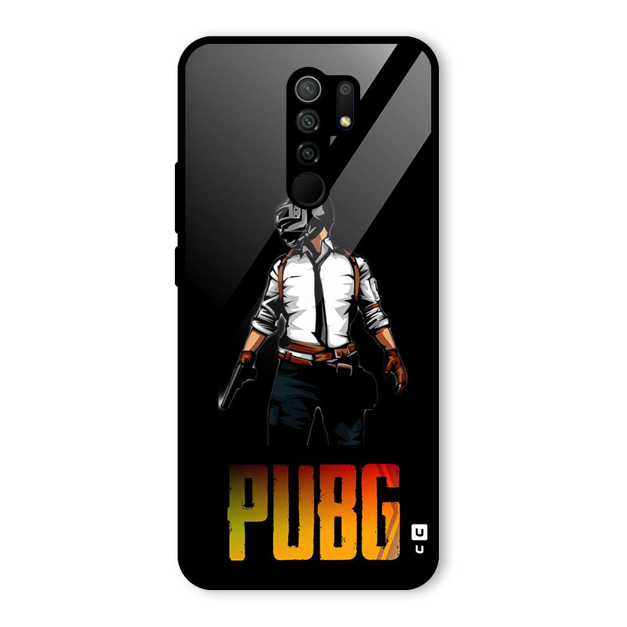PUBG Game Art Glass Back Case for Poco M2
