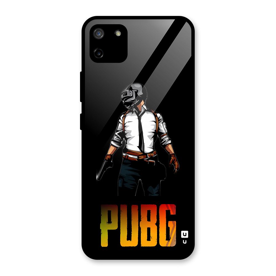 PUBG Game Art Glass Back Case for Realme C11