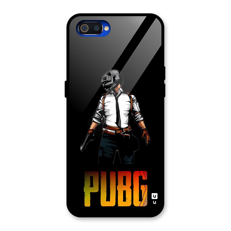 PUBG Game Art Glass Back Case for Realme C2