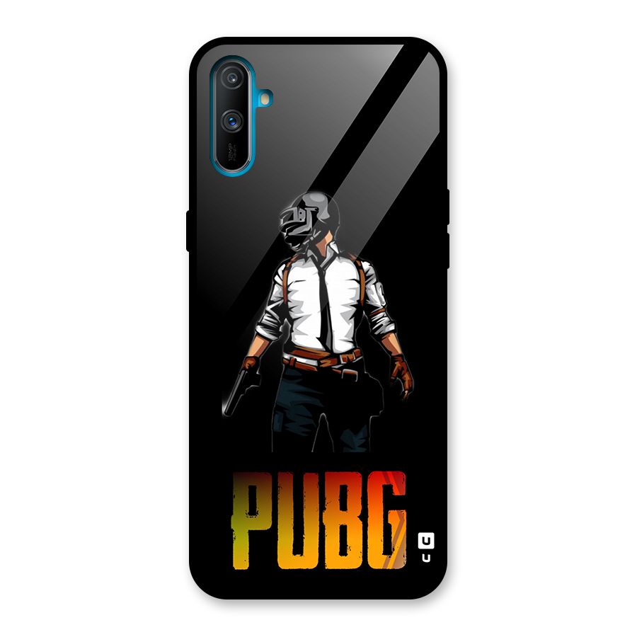 PUBG Game Art Glass Back Case for Realme C3