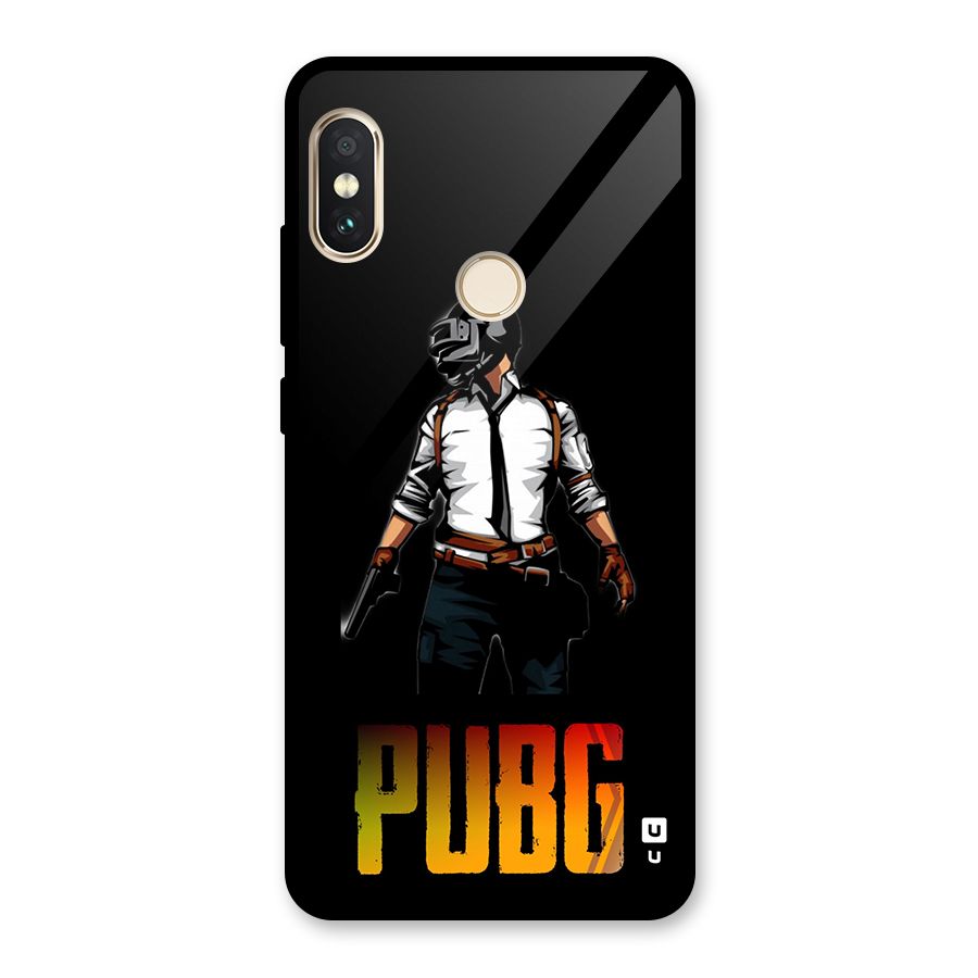 PUBG Game Art Glass Back Case for Redmi Note 5 Pro