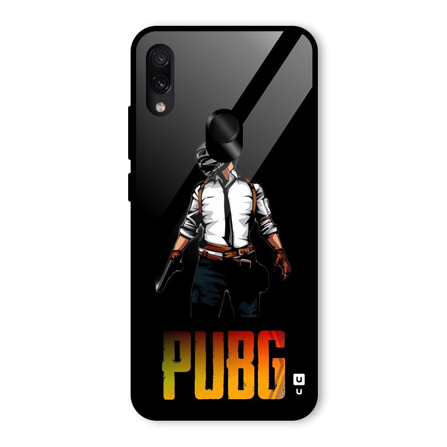 PUBG Game Art Glass Back Case for Redmi Note 7 Pro
