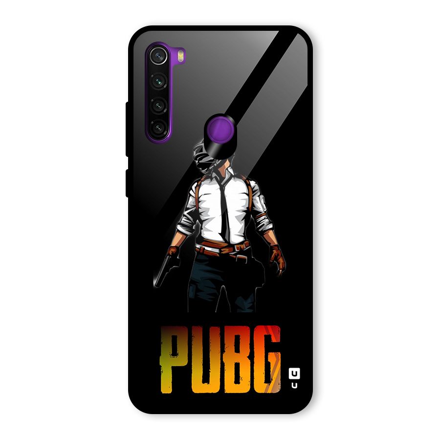 PUBG Game Art Glass Back Case for Redmi Note 8