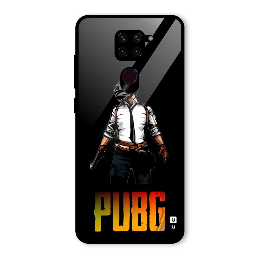 PUBG Game Art Glass Back Case for Redmi Note 9
