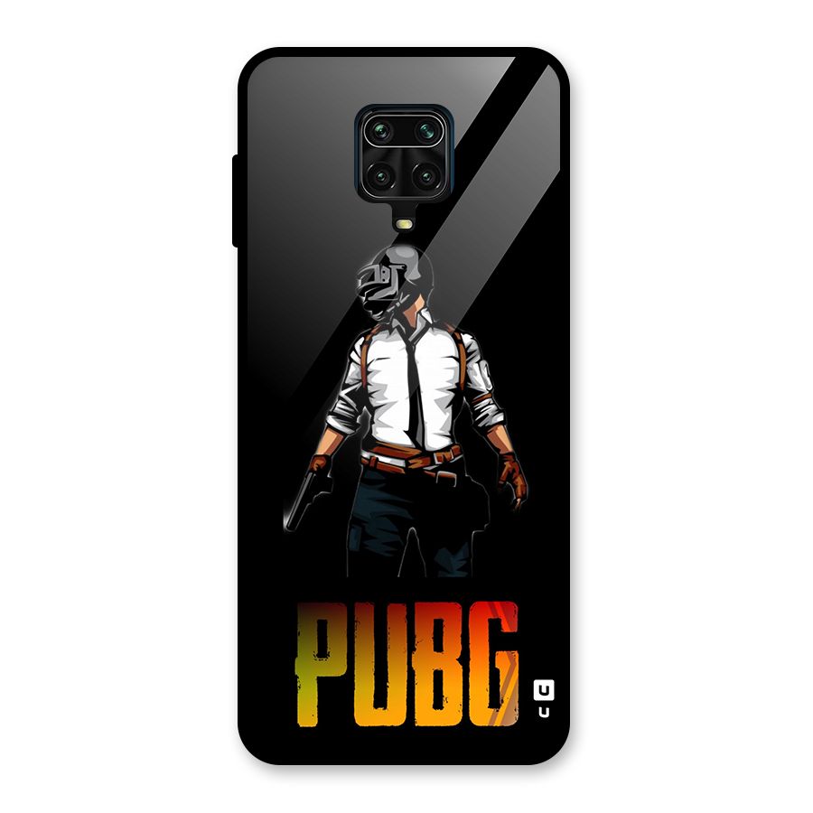 PUBG Game Art Glass Back Case for Redmi Note 9 Pro