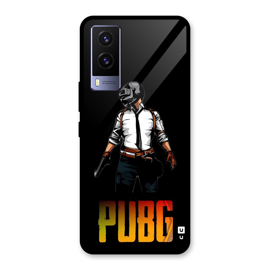 PUBG Game Art Glass Back Case for Vivo V21e 5G