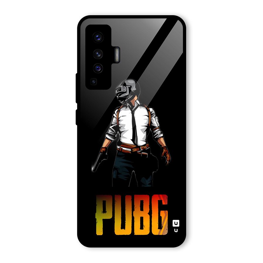 PUBG Game Art Glass Back Case for Vivo X50