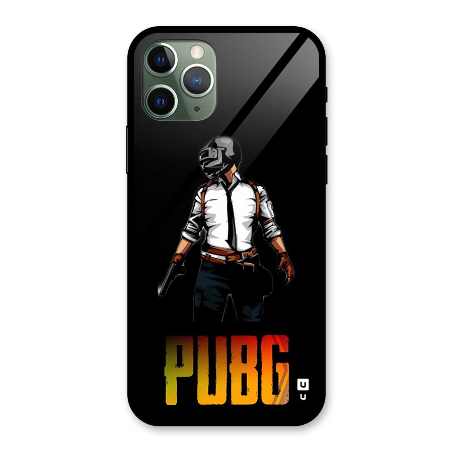 PUBG Game Art Glass Back Case for iPhone 11 Pro