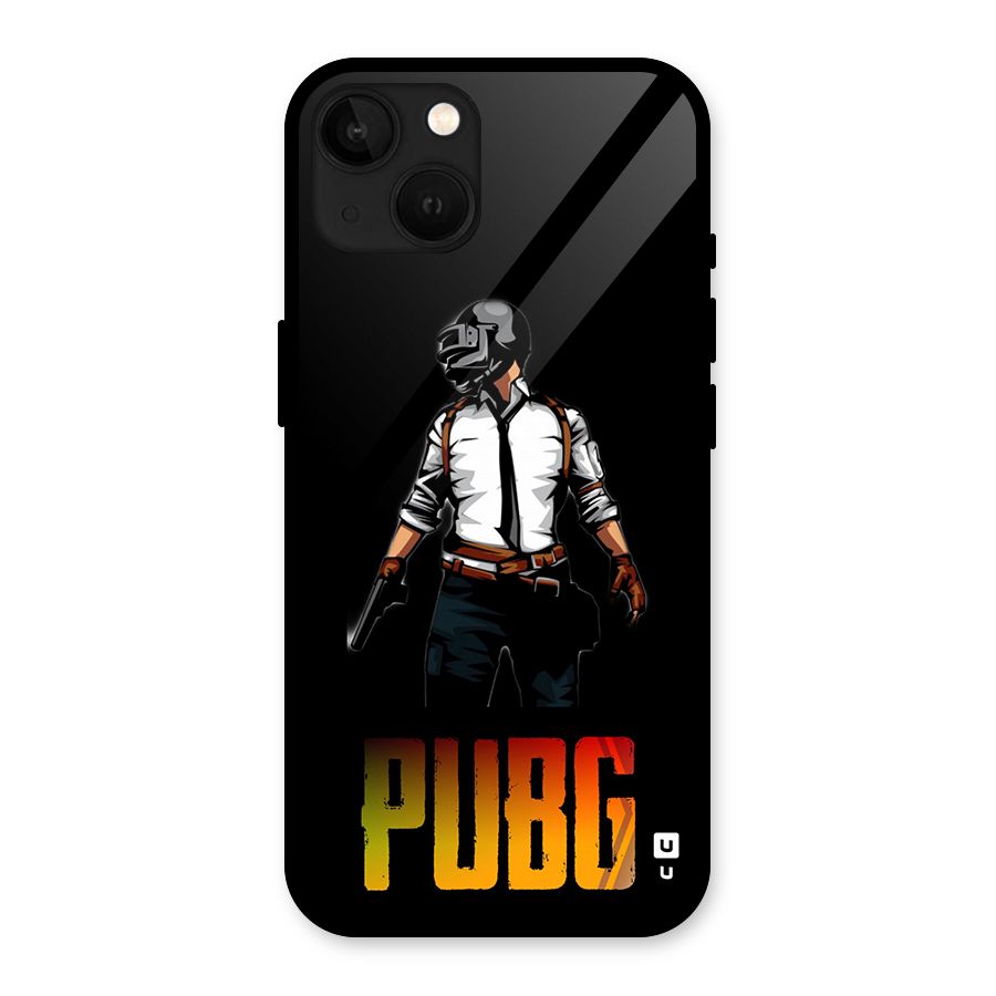 PUBG Game Art Glass Back Case for iPhone 13
