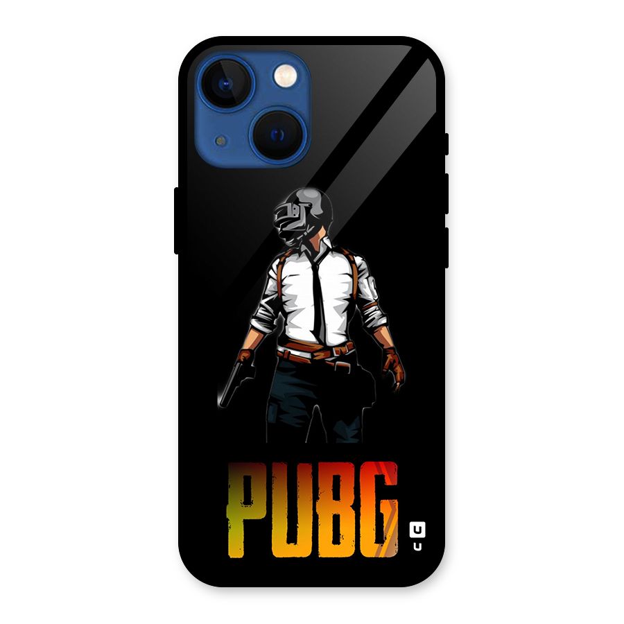 PUBG Game Art Glass Back Case for iPhone 13 Mini