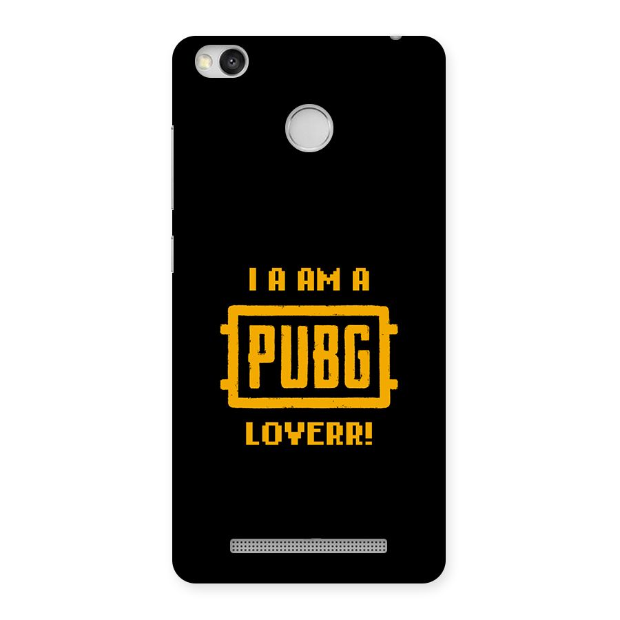PUBG Lover Back Case for Redmi 3S Prime