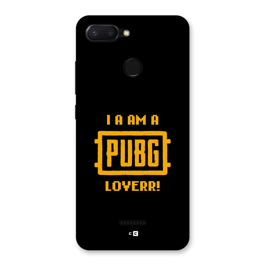 PUBG Lover Back Case for Redmi 6