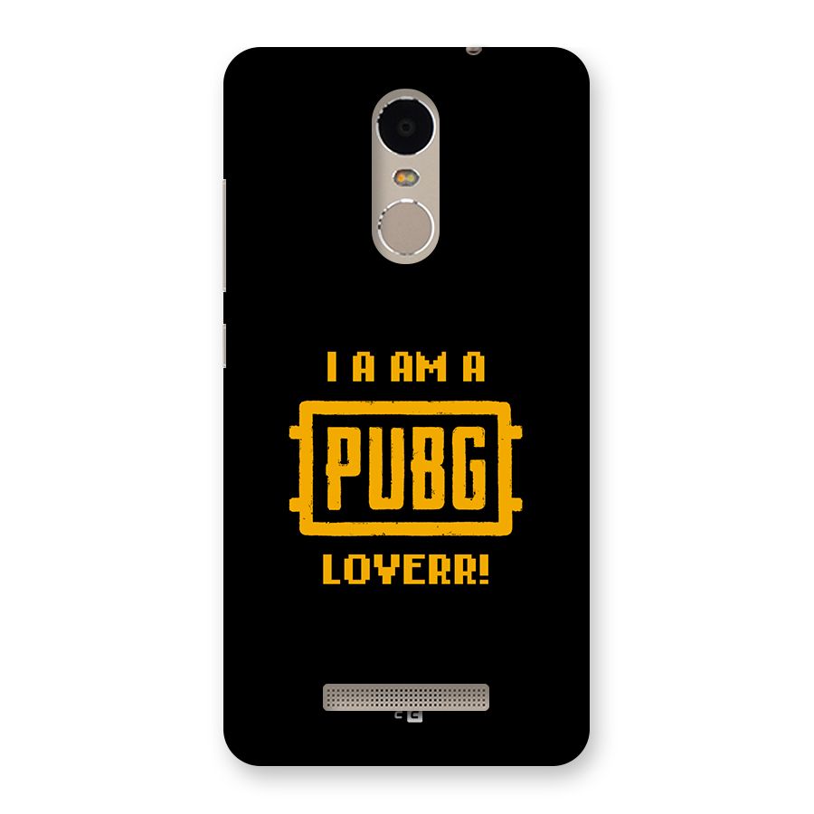 PUBG Lover Back Case for Redmi Note 3