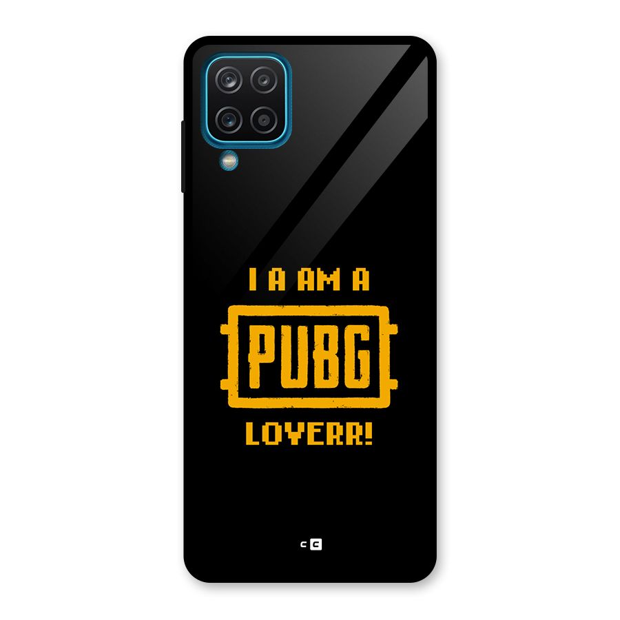 PUBG Lover Glass Back Case for Galaxy A12
