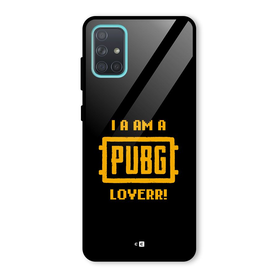 PUBG Lover Glass Back Case for Galaxy A71