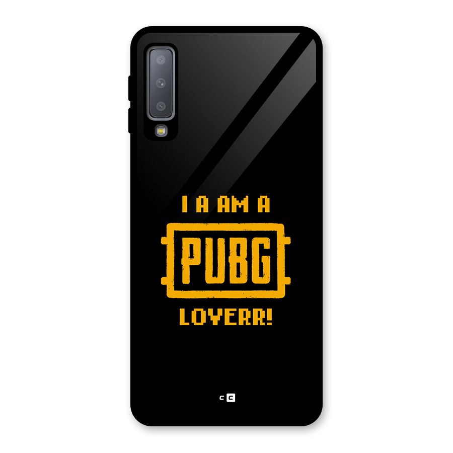 PUBG Lover Glass Back Case for Galaxy A7 (2018)