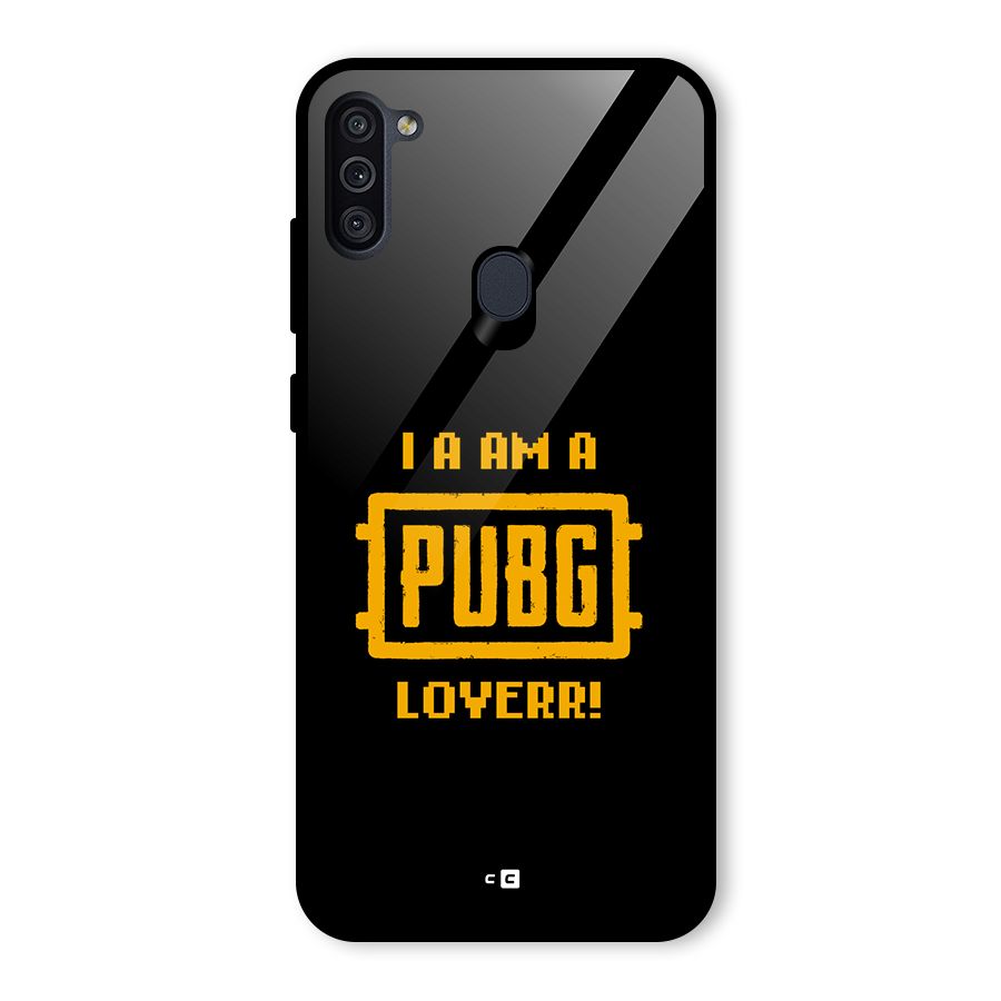PUBG Lover Glass Back Case for Galaxy M11