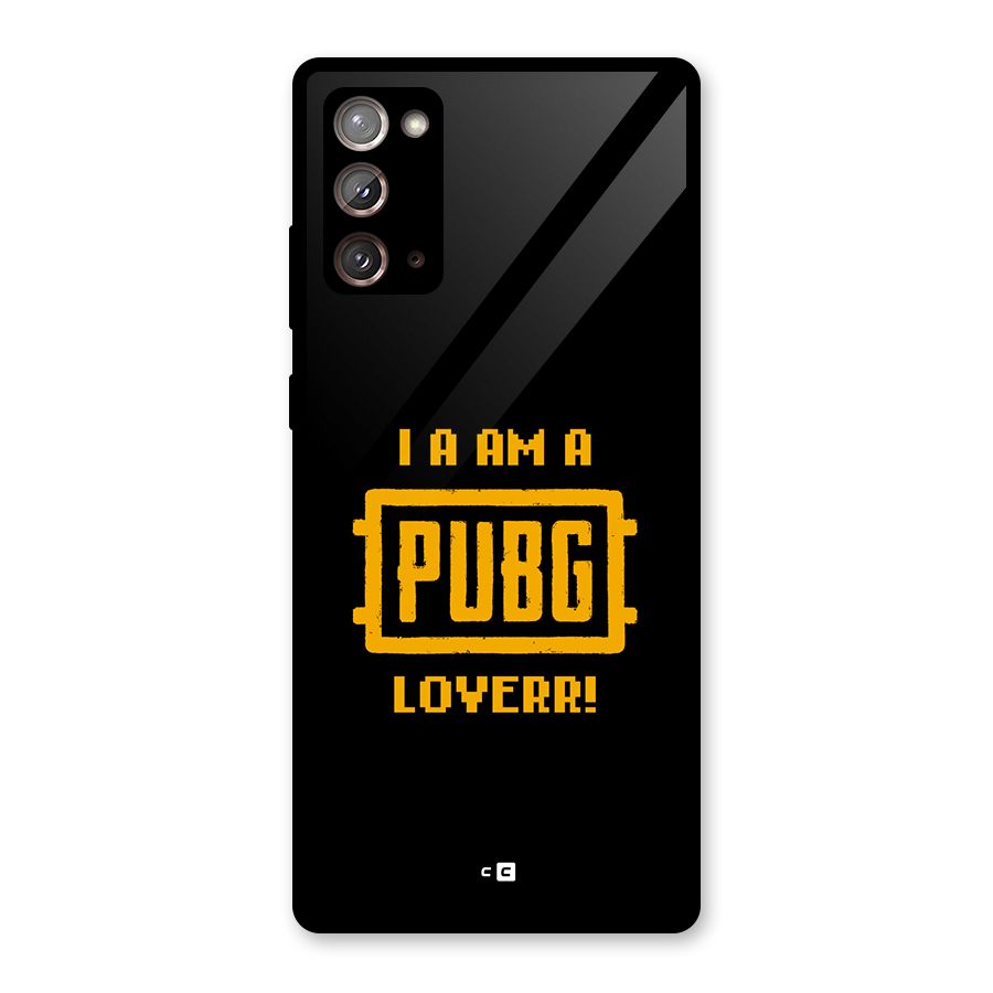 PUBG Lover Glass Back Case for Galaxy Note 20