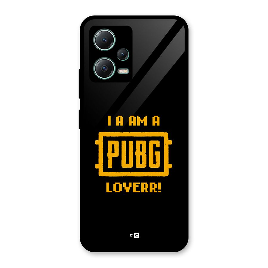 PUBG Lover Glass Back Case for Poco X5