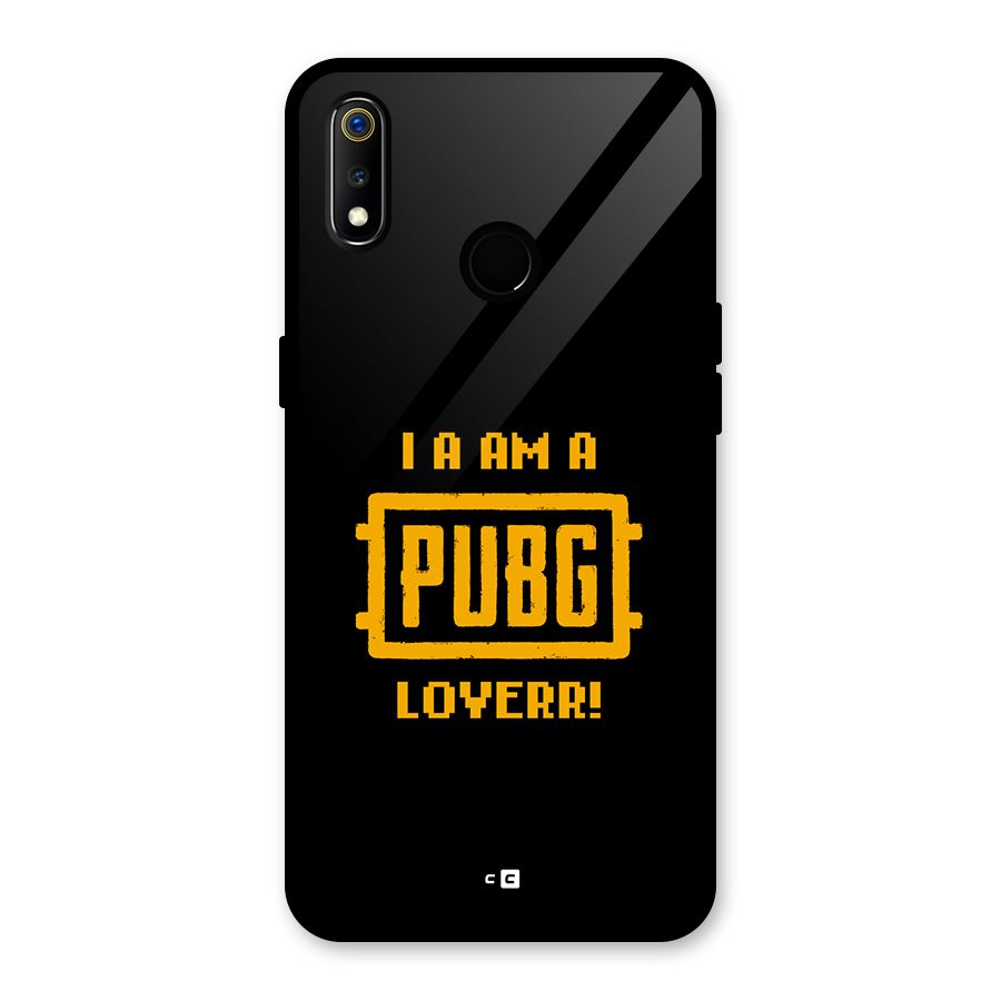 PUBG Lover Glass Back Case for Realme 3