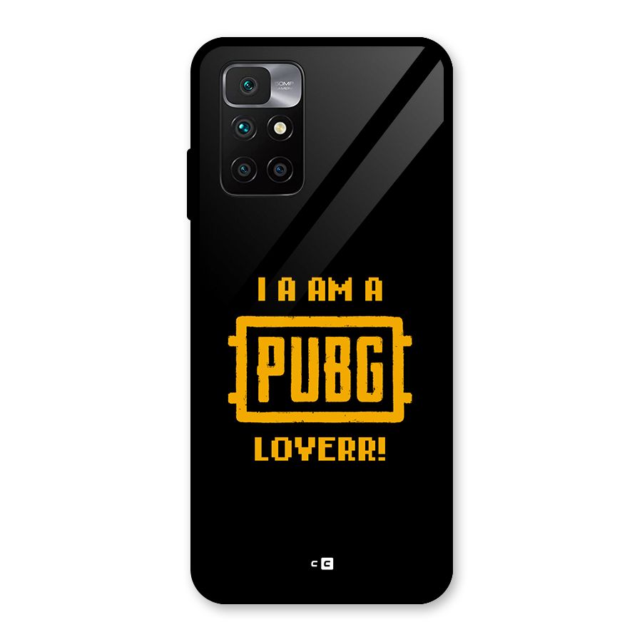 PUBG Lover Glass Back Case for Redmi 10 Prime