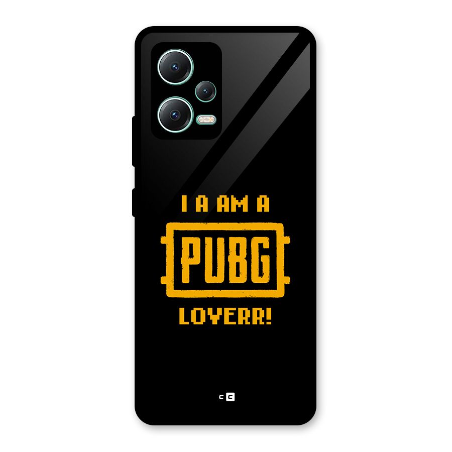 PUBG Lover Glass Back Case for Redmi Note 12 5G