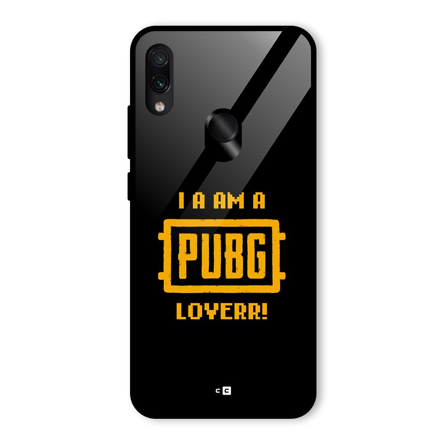 PUBG Lover Glass Back Case for Redmi Note 7 Pro