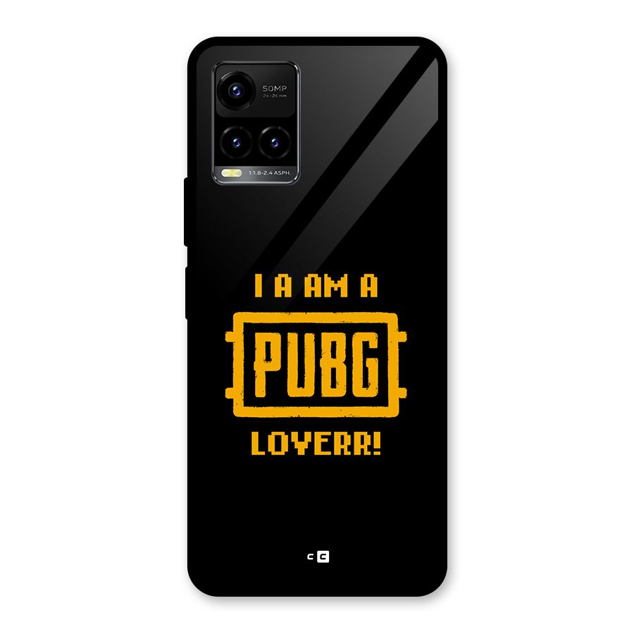 PUBG Lover Glass Back Case for Vivo Y33s