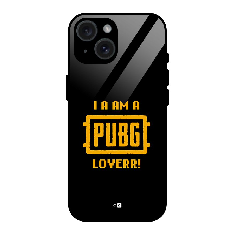 PUBG Lover Glass Back Case for iPhone 15