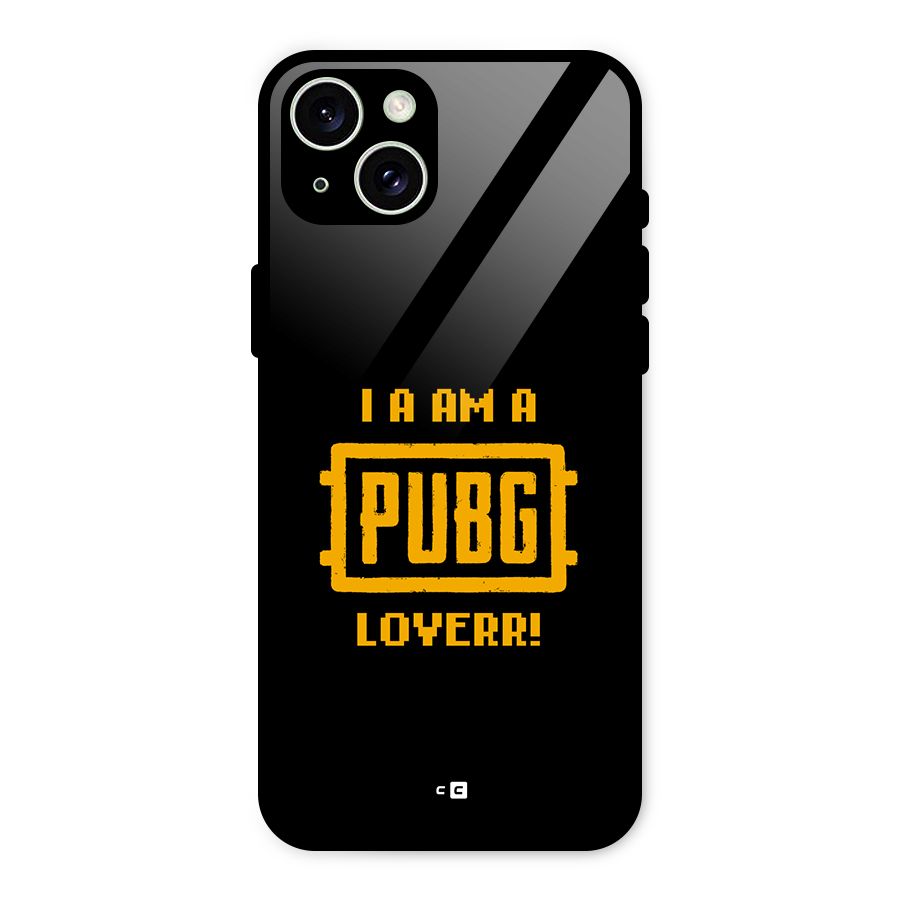 PUBG Lover Glass Back Case for iPhone 15 Plus