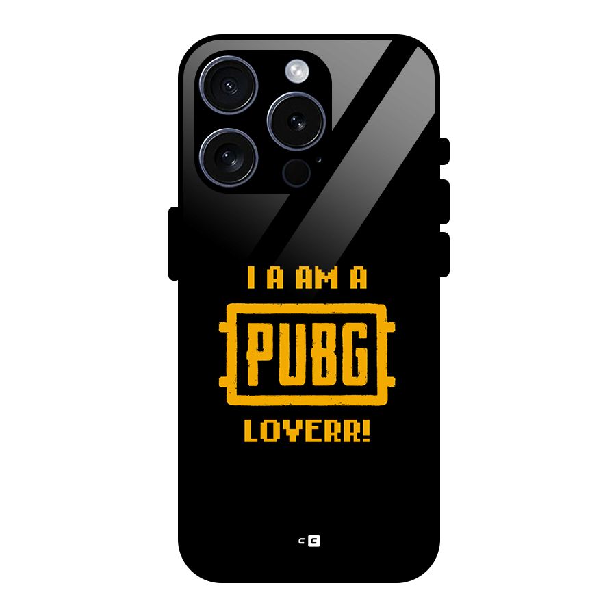PUBG Lover Glass Back Case for iPhone 15 Pro