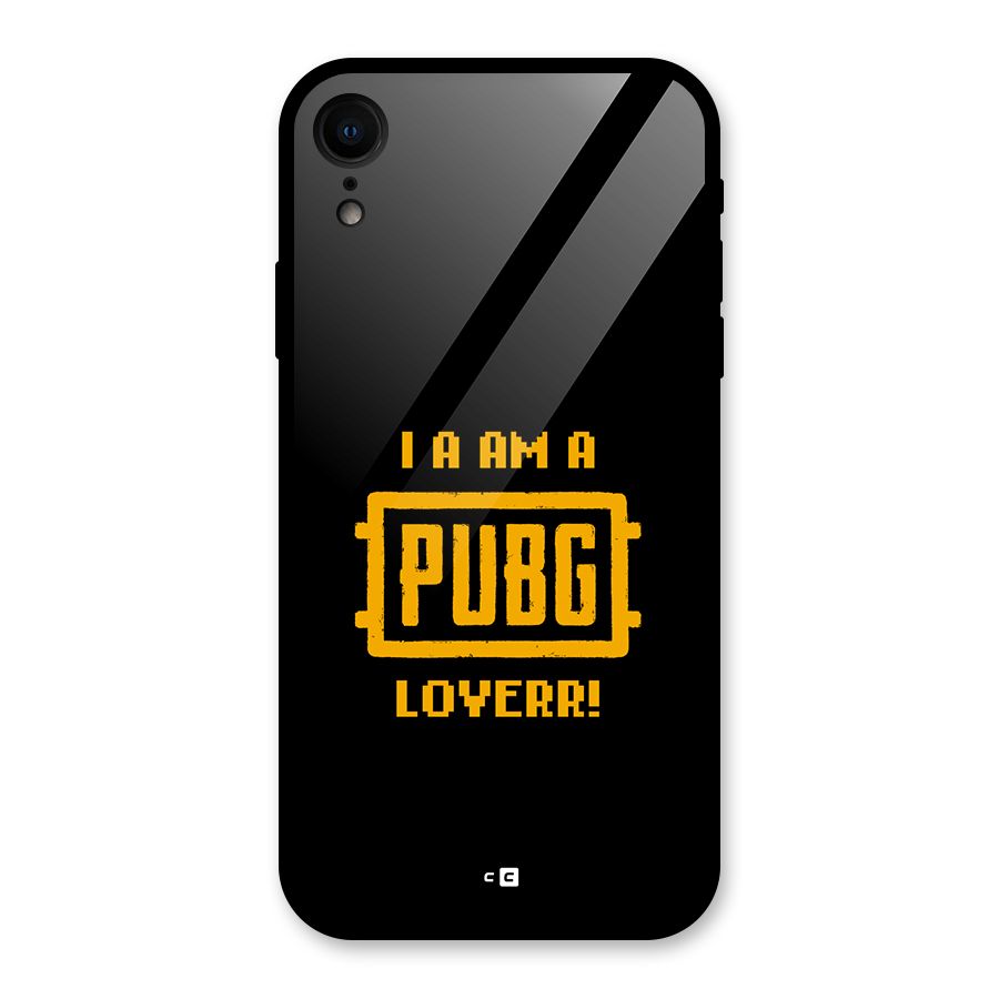 PUBG Lover Glass Back Case for iPhone XR