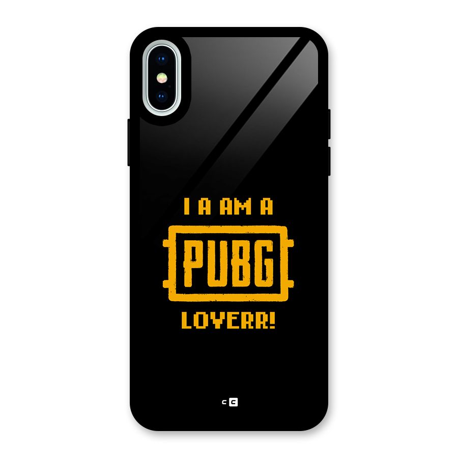 PUBG Lover Glass Back Case for iPhone XS