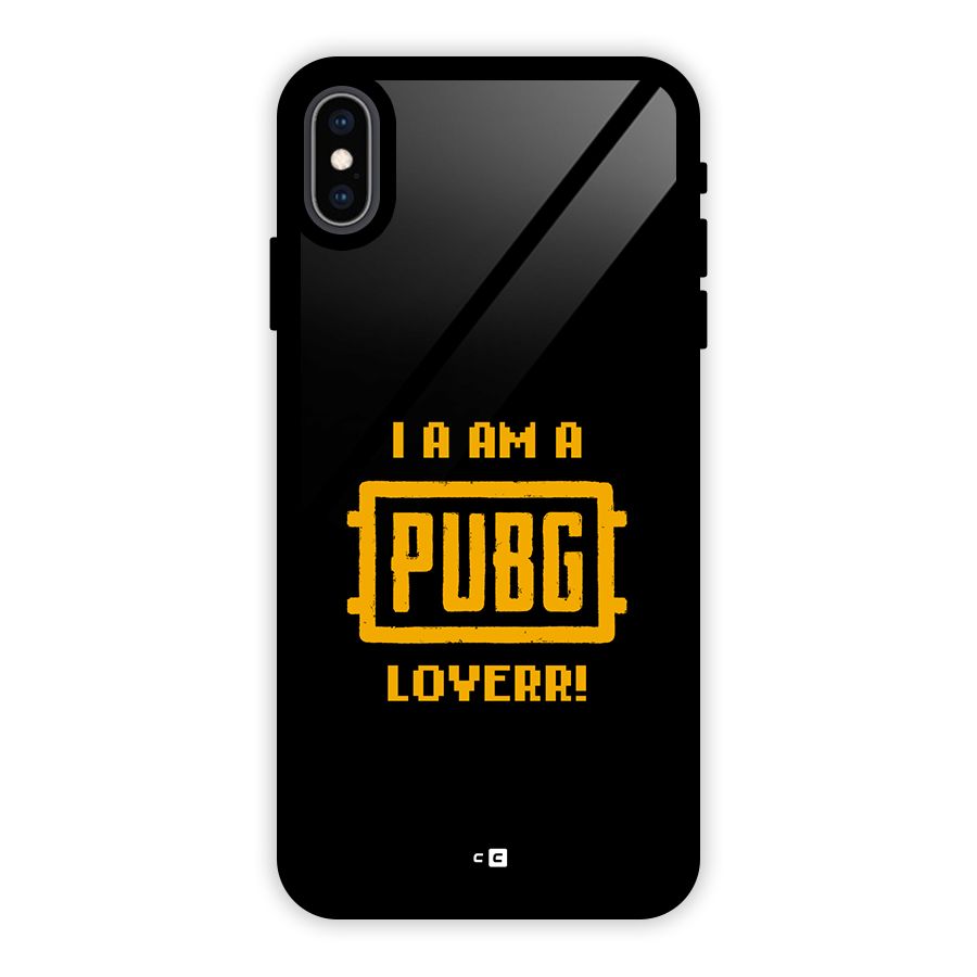 PUBG Lover Glass Back Case for iPhone XS Max