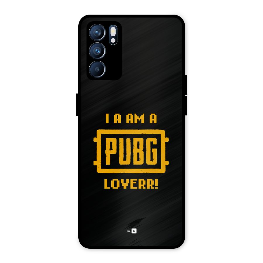 PUBG Lover Metal Back Case for Oppo Reno6 5G