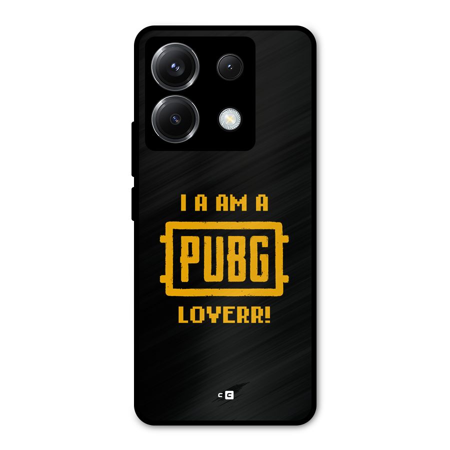 PUBG Lover Metal Back Case for Poco X6