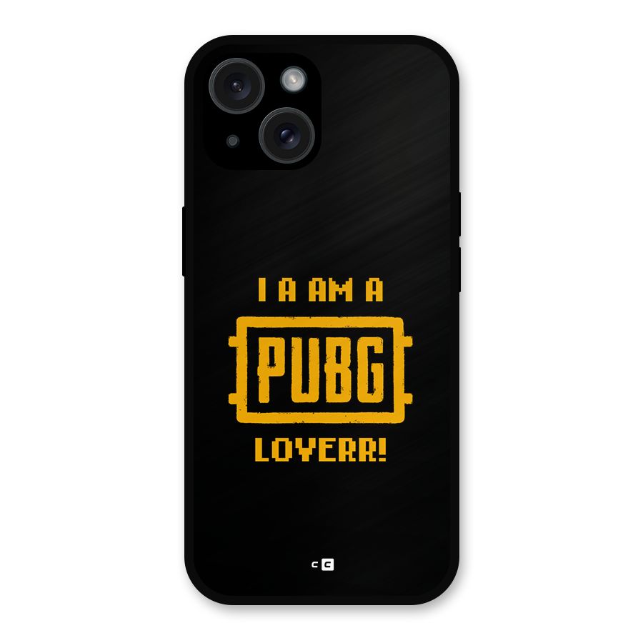 PUBG Lover Metal Back Case for iPhone 15
