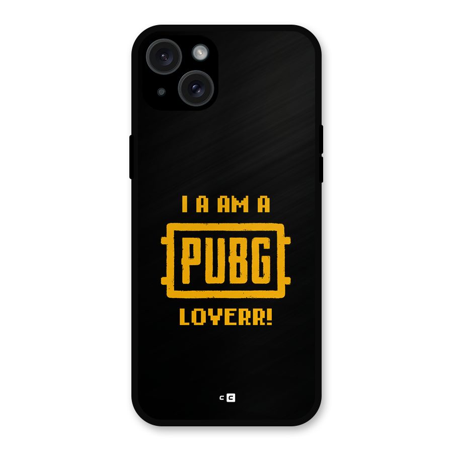 PUBG Lover Metal Back Case for iPhone 15 Plus