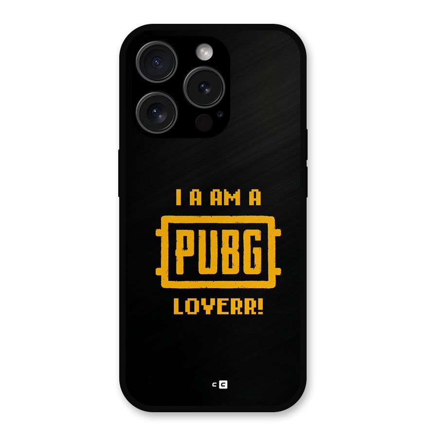 PUBG Lover Metal Back Case for iPhone 15 Pro